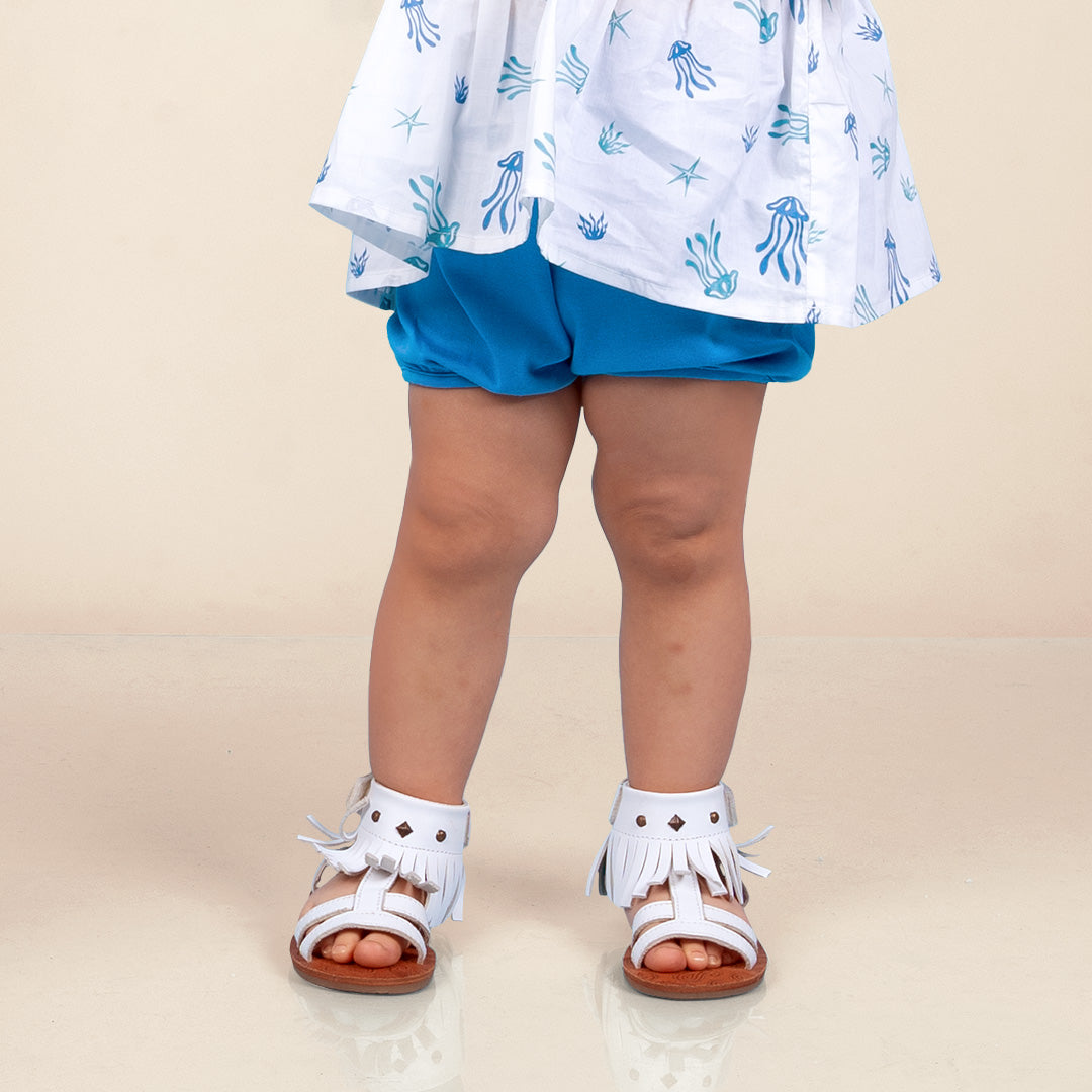 Short Bebé Niña 100% Algodón Pima Cielo Estrellado