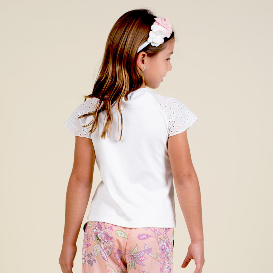 Polo Niña Estampado 100% Algodón Pima Encanto