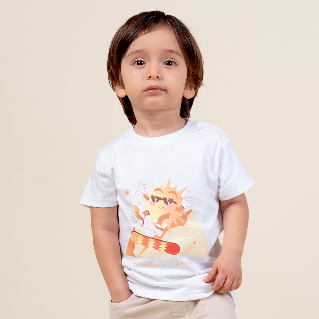Polo Bebé Niño Estampado Happy Sun