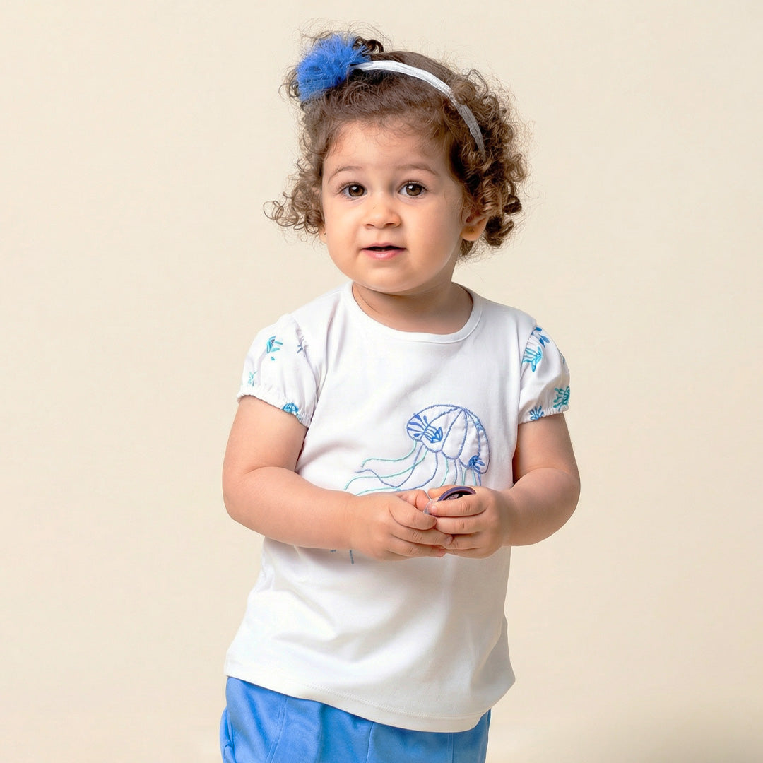 Polo Bebé Niña Estampado 100% Algodón Pima Jelly