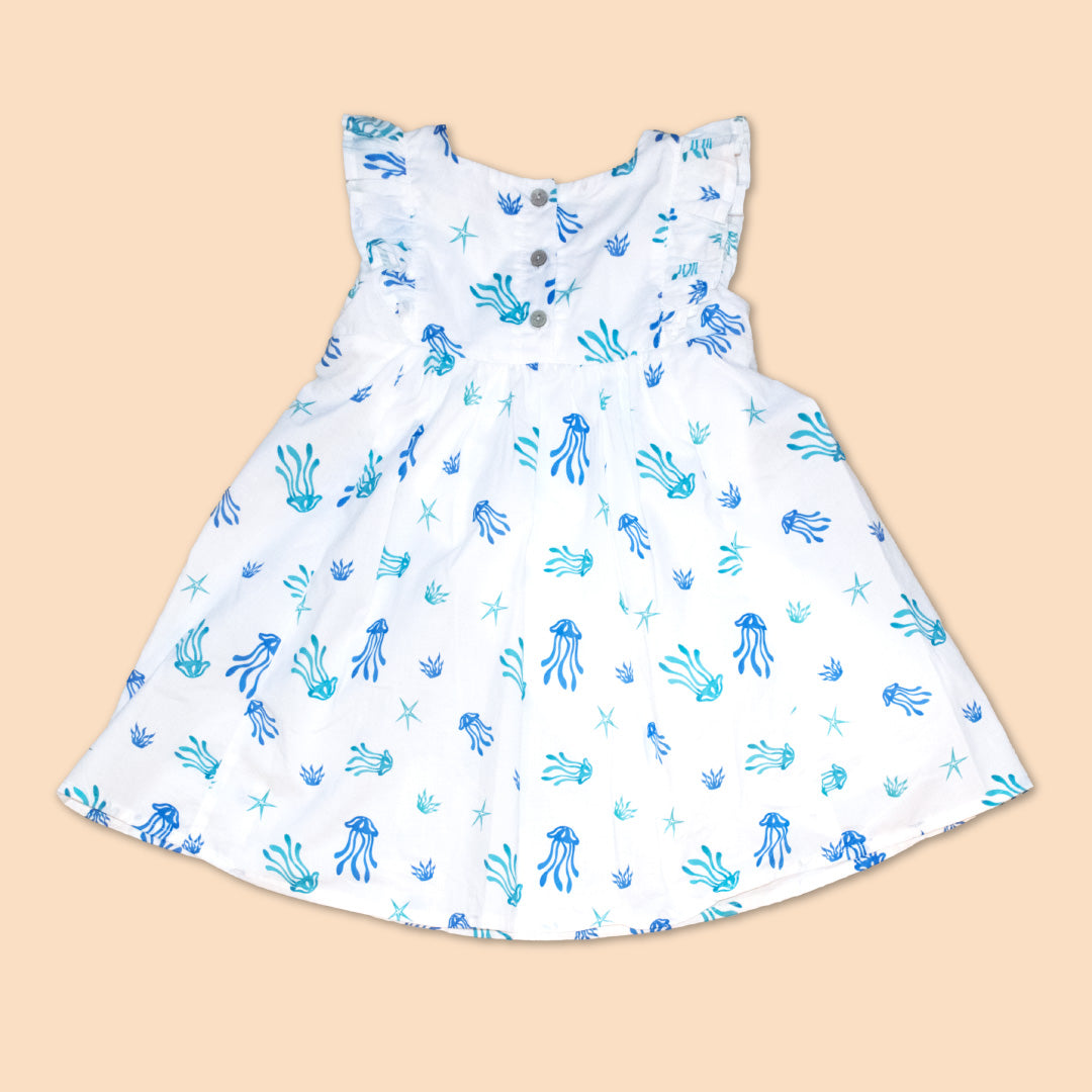 Vestido Bebé Niña Estampado 100% Algodón Juna