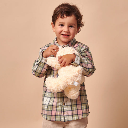Camisa Bebé Niño Manga Larga Cuadros Multicolor Dionisio