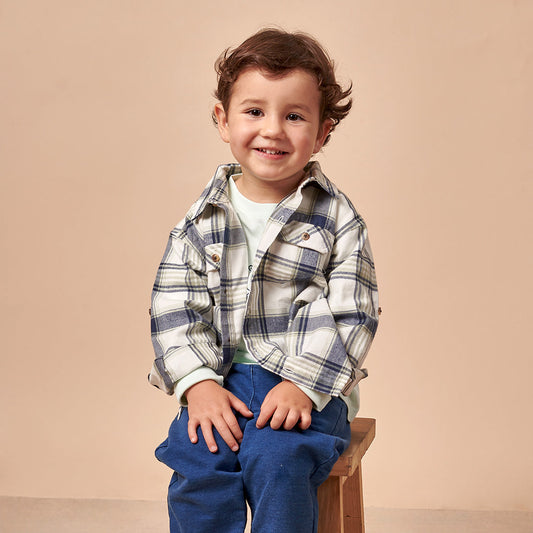 Camisa Bebé Niño a Cuadros Leñador