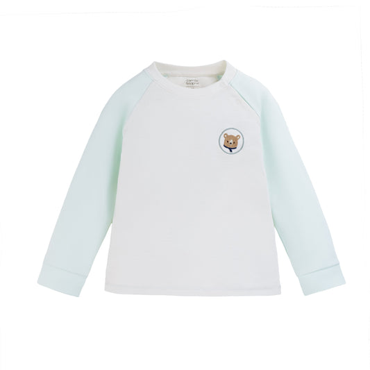 Polo Bebé Niño Manga Larga Estampado 100% Algodón Pima