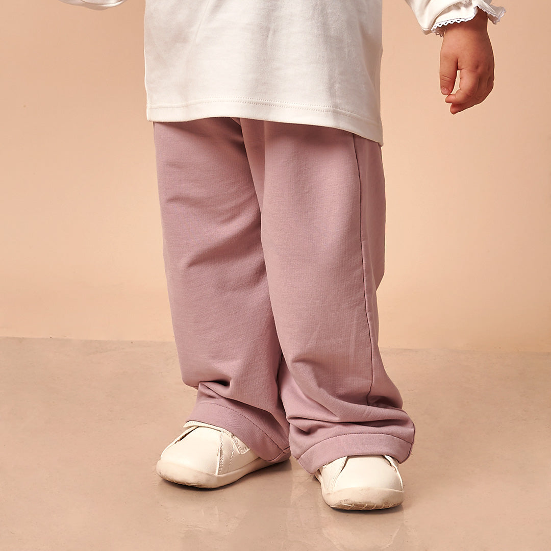 Pantalón Bebé Niña 100% Algodón Lilac