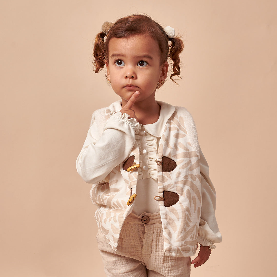 Chaleco Bebé Niña Carnerito Estampado