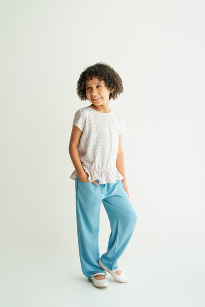 Pantalón con bordado - Niña