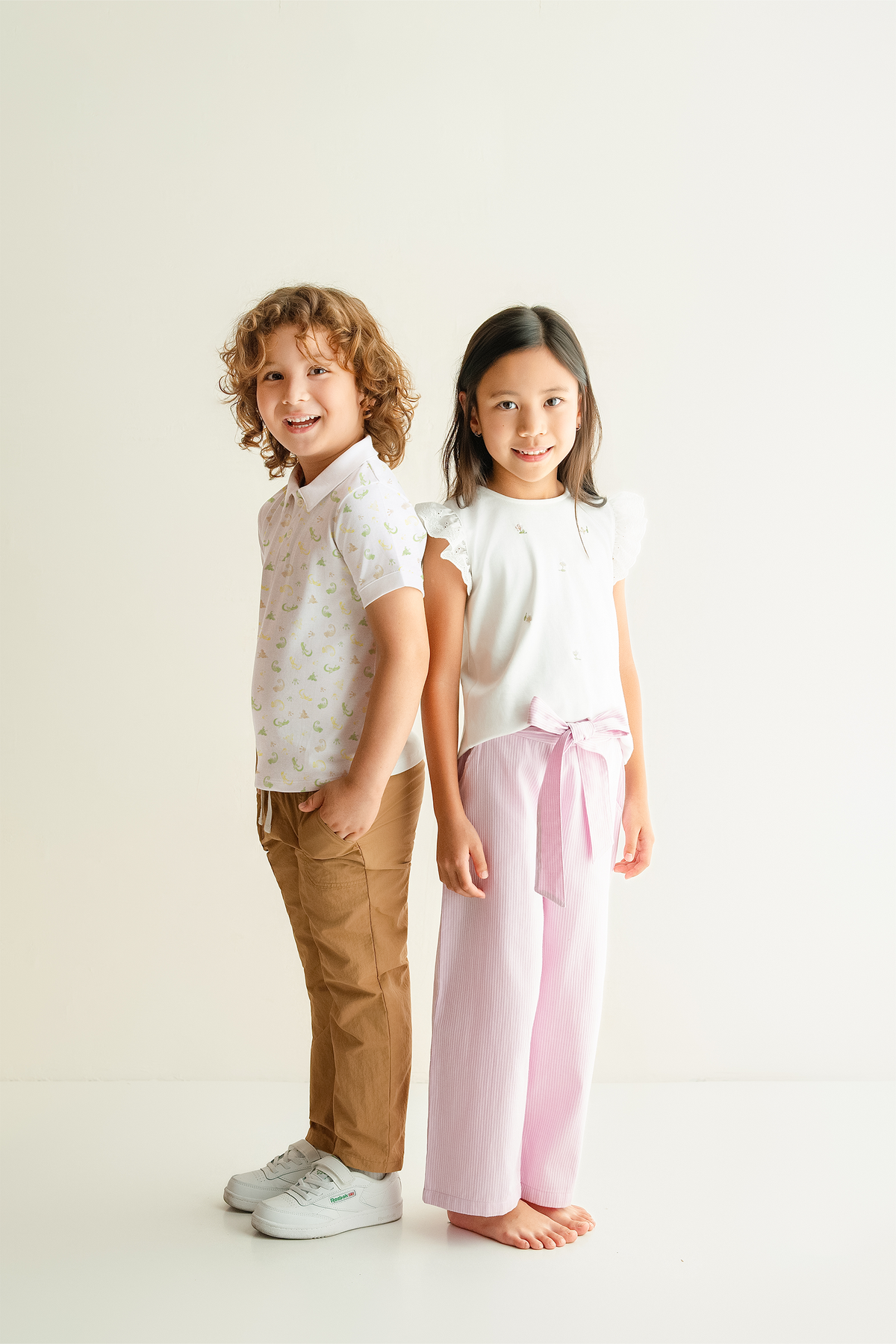 Polo Estampado Cuello Box - Niño