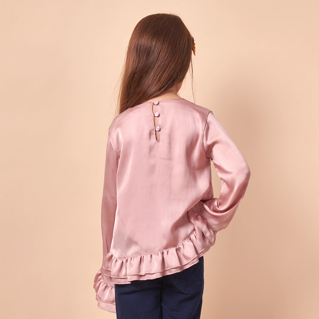 Blusa Niña Seda Palo Lira