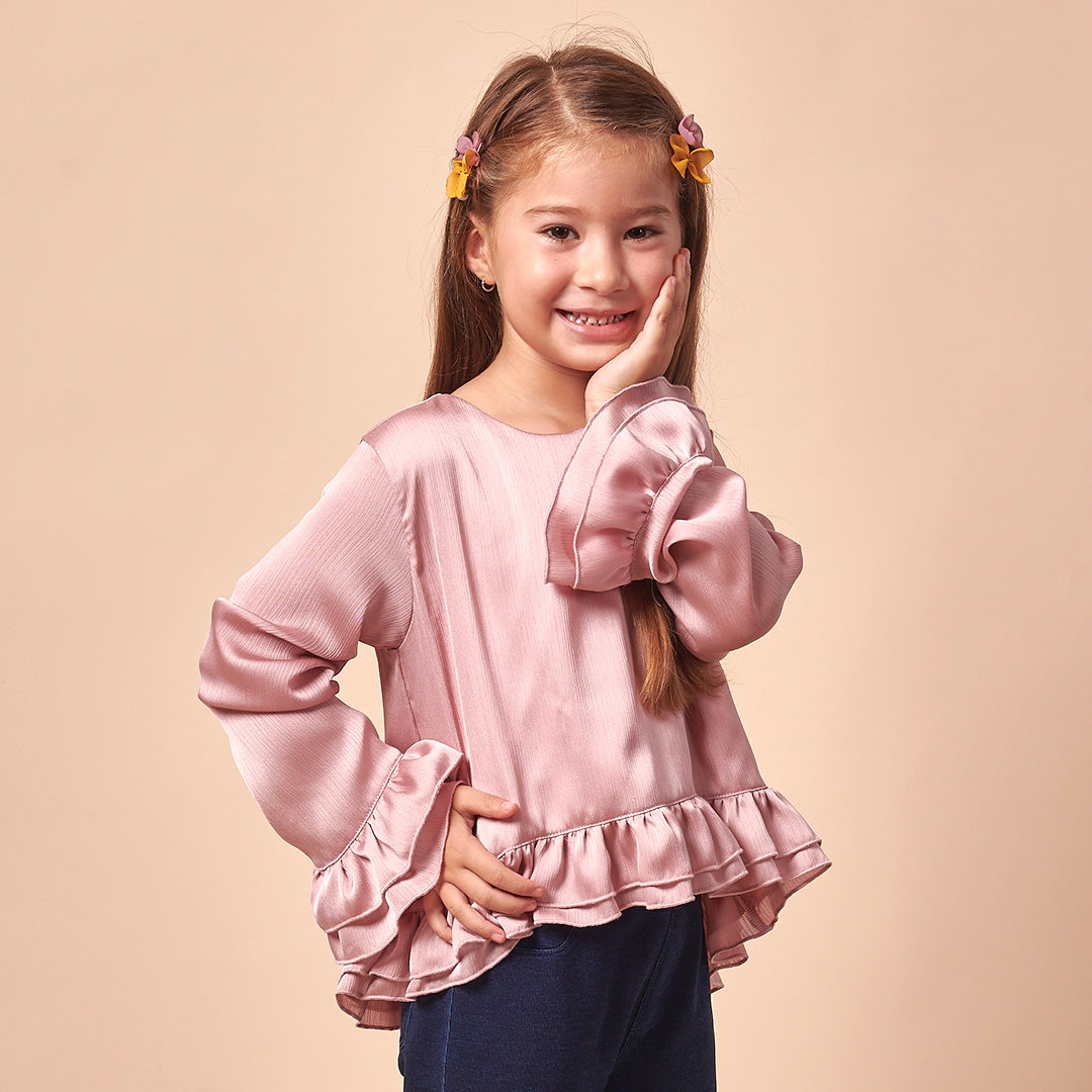 Blusa Niña Seda Palo Lira