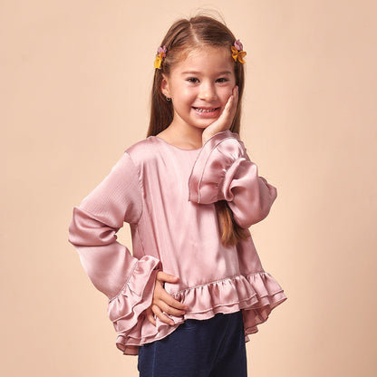 Blusa Niña Seda Palo Lira