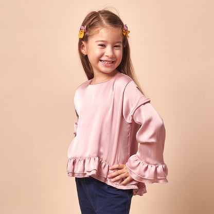 Blusa Niña Seda Palo Lira