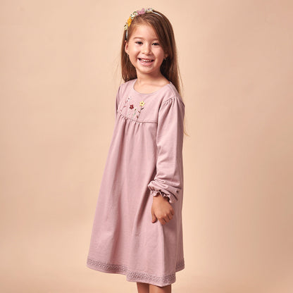 Vestido Niña 100% Algodón Lilac
