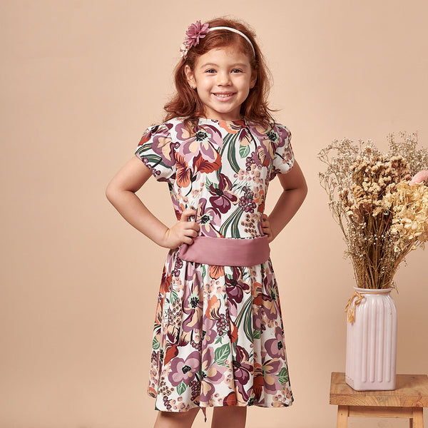 Vestido de Manga Corta - Niñas