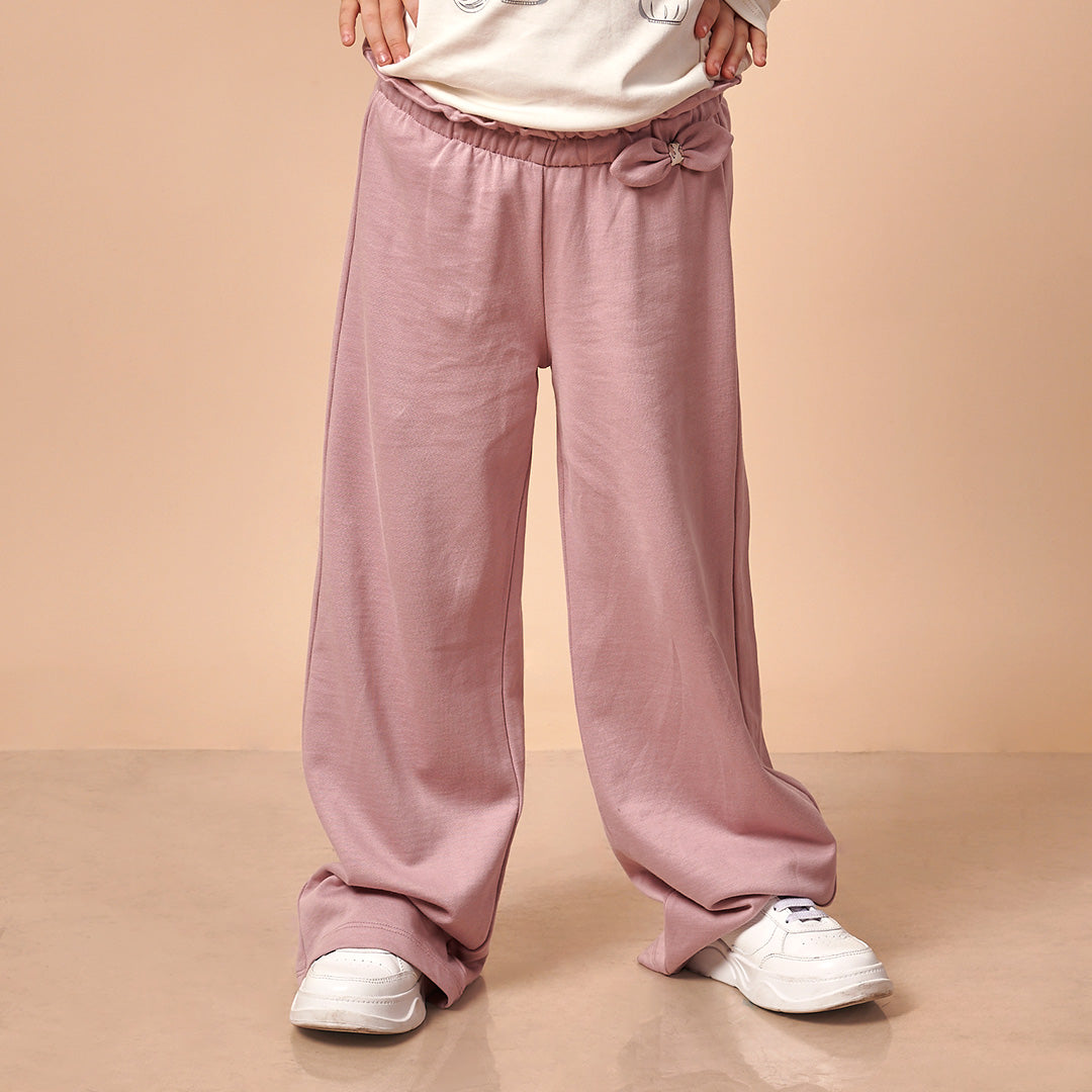 Pantalón Niña 100% Algodón Lilac