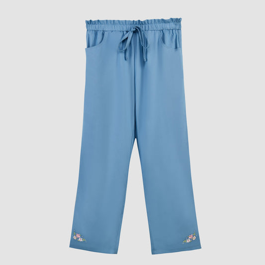 Pantalón con bordado - Niña