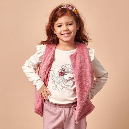 Chaleco Niña Peluche Dalia