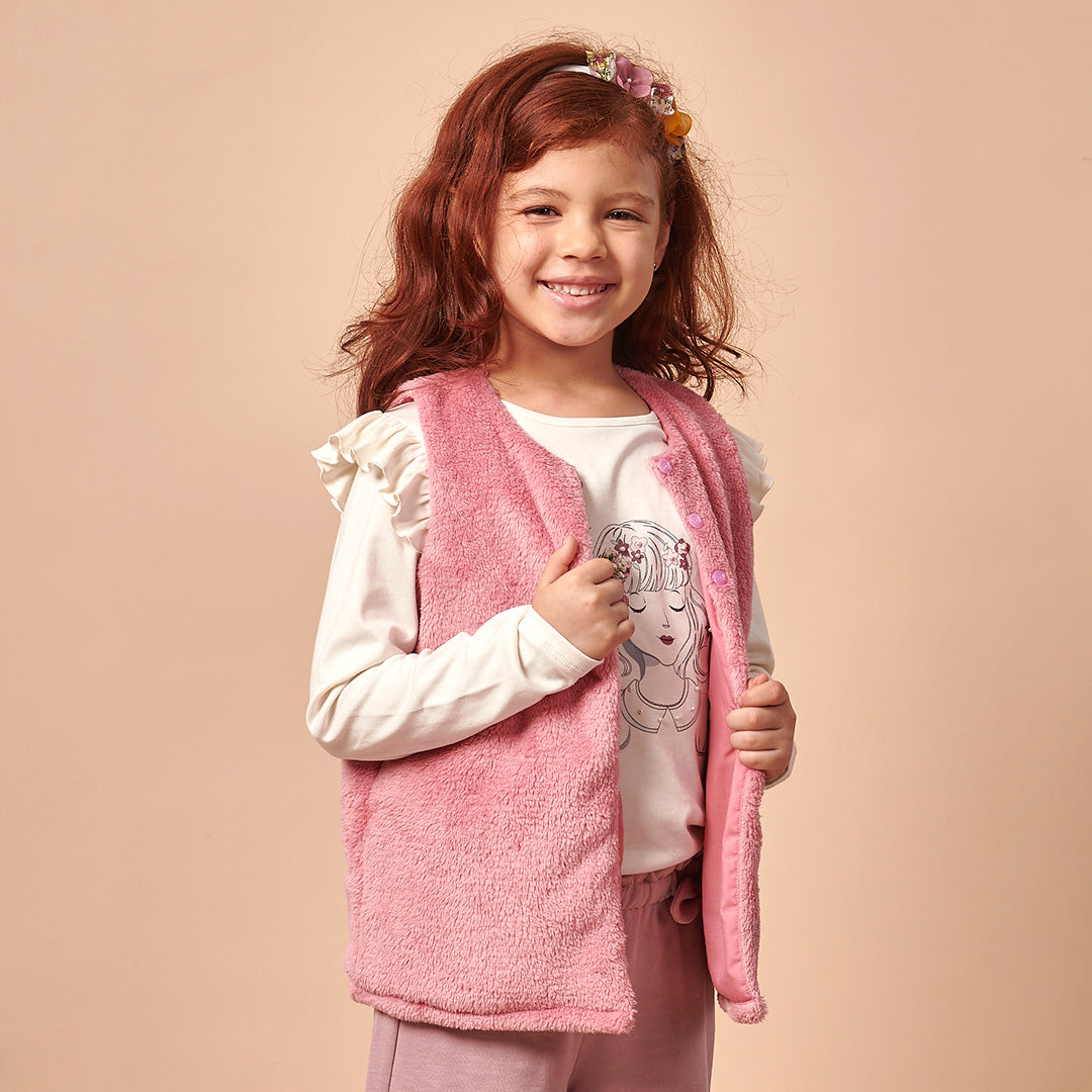 Chaleco Niña Peluche Dalia