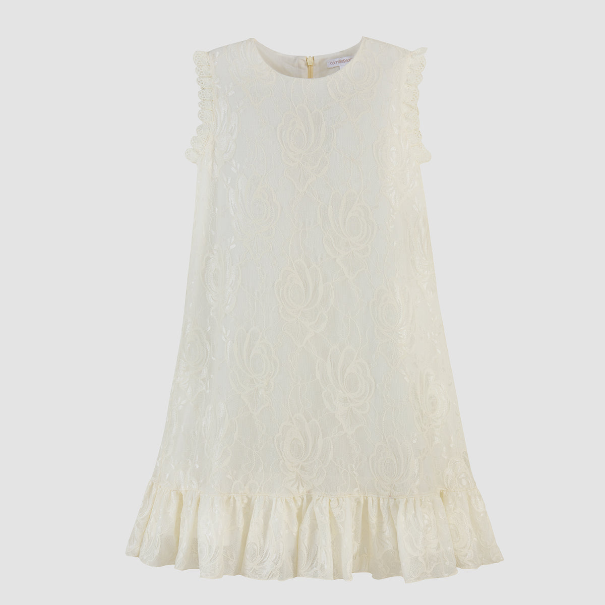 Vestido en encaje color Ivory - Niña