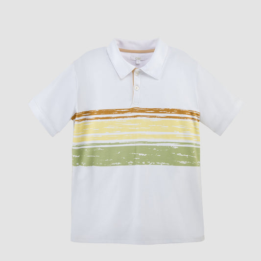 Polo Estampado Cuello Box - Teens