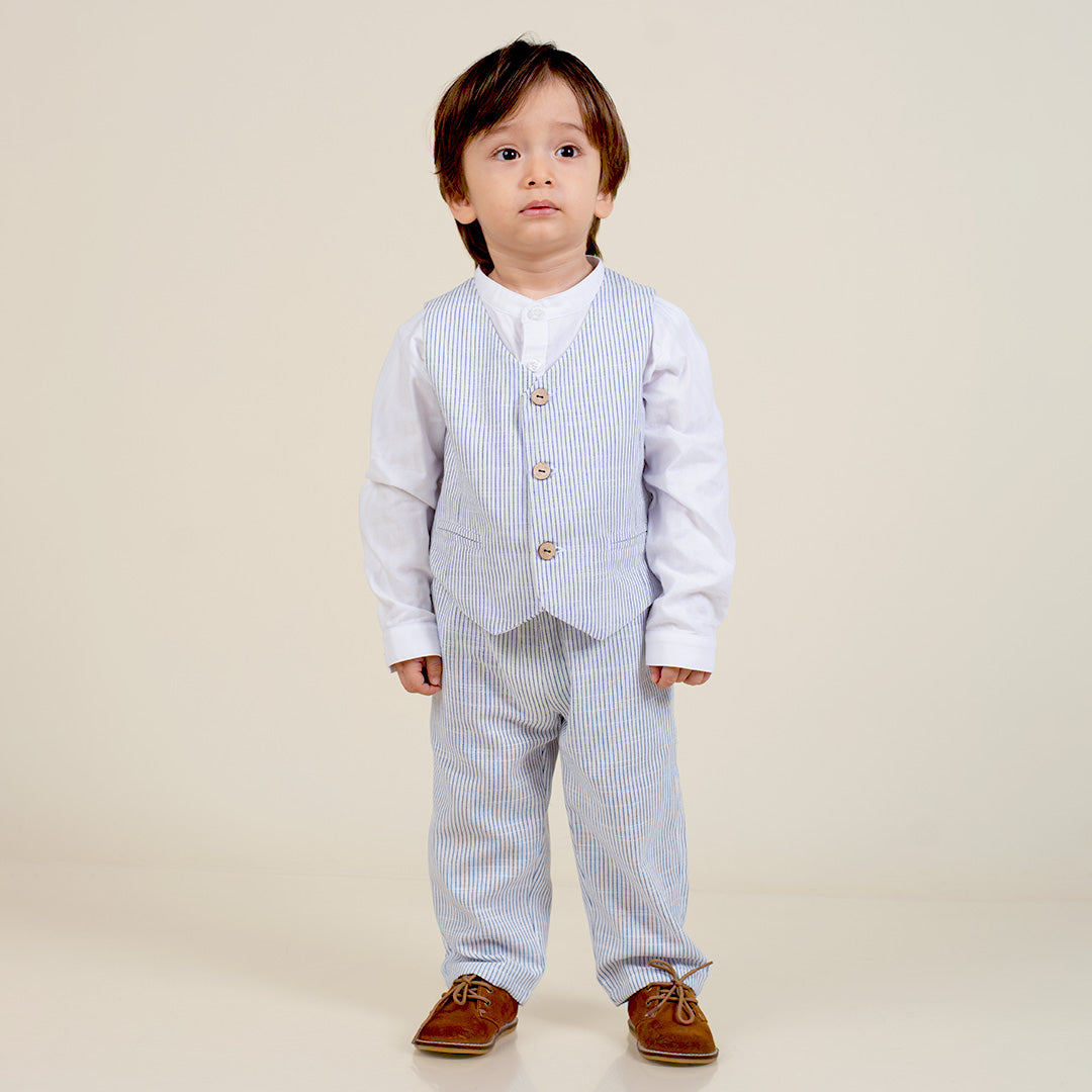 Set Bebé Niño Camisa, Pantalón y Chaleco Ícaro