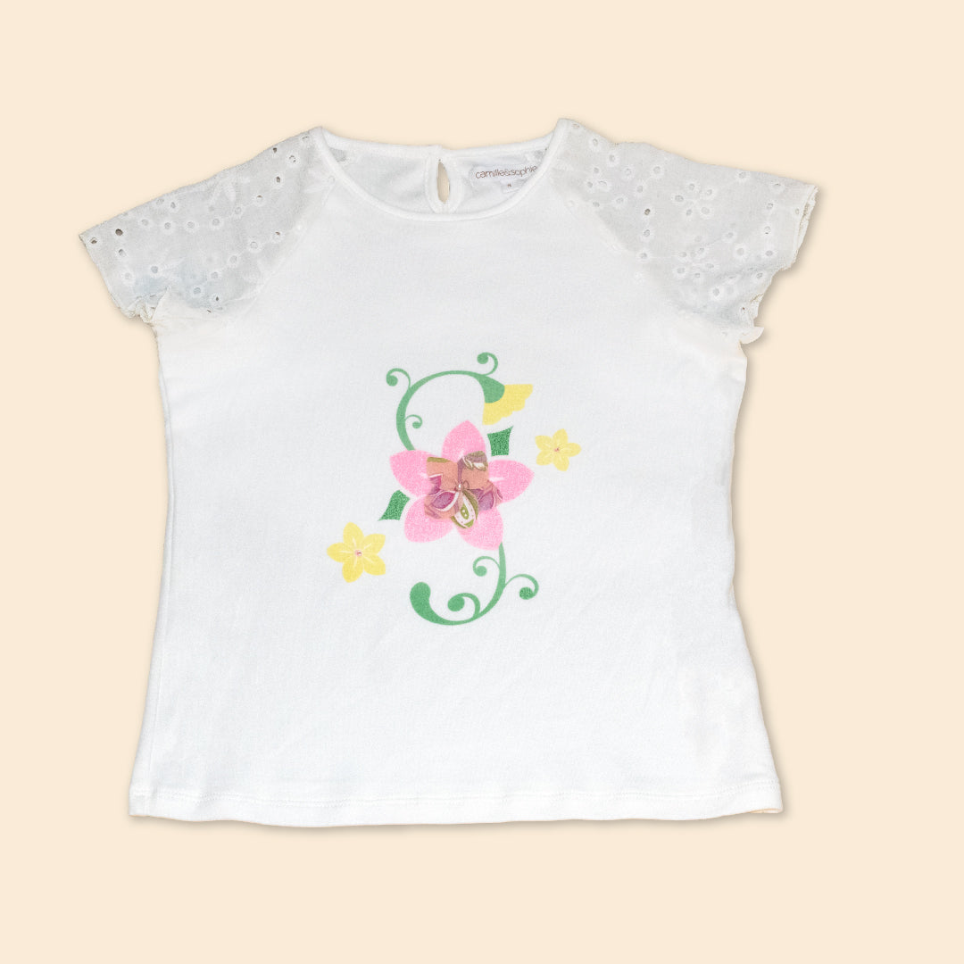 Polo Niña Estampado 100% Algodón Pima Encanto