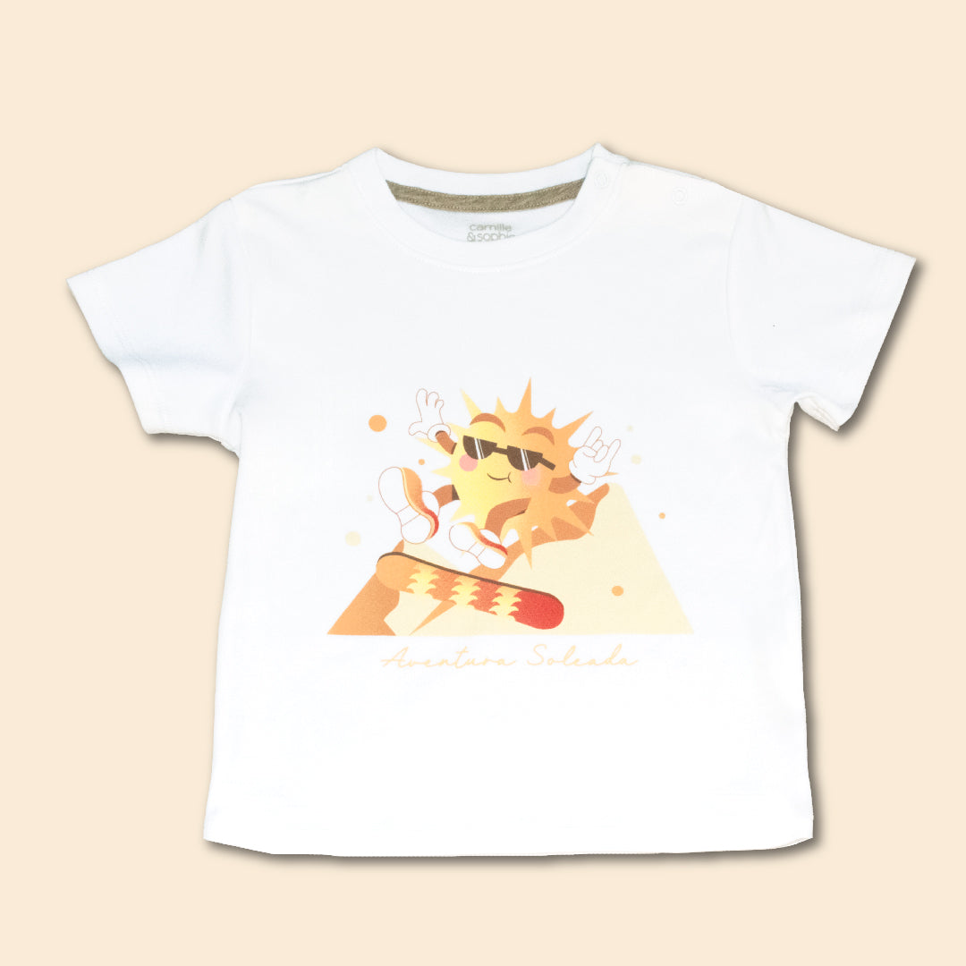 Polo Bebé Niño Estampado Happy Sun