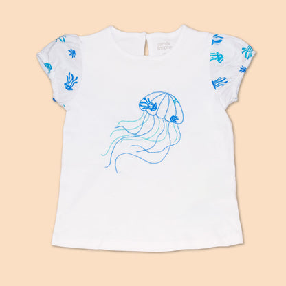 Polo Bebé Niña Estampado 100% Algodón Pima Jelly
