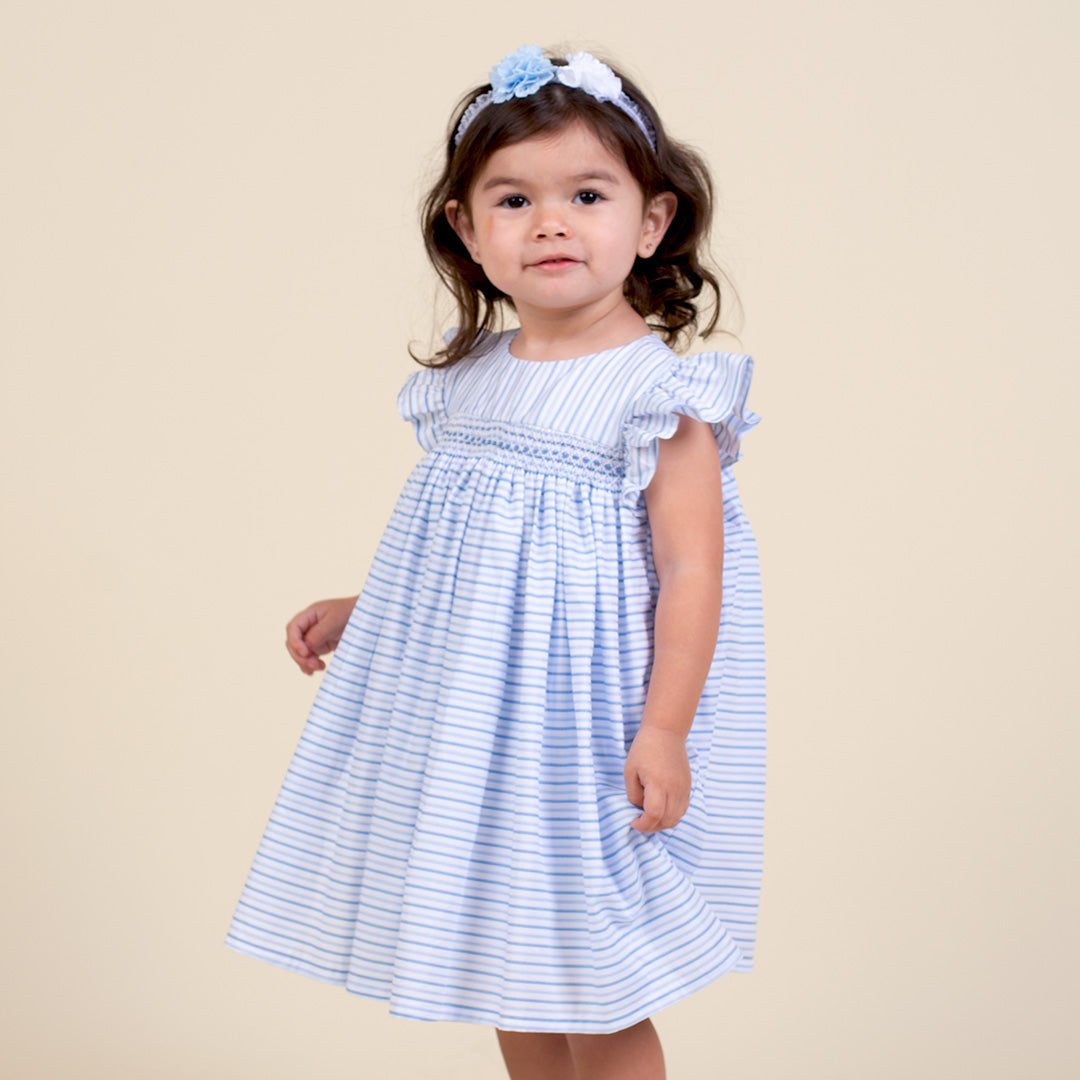 Vestido Bebé Niña Panal de Abeja Caela