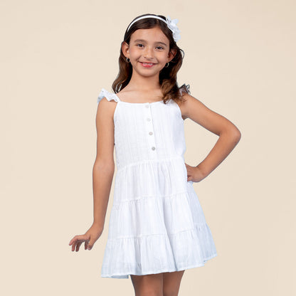 Vestido Niña Blanco Calma