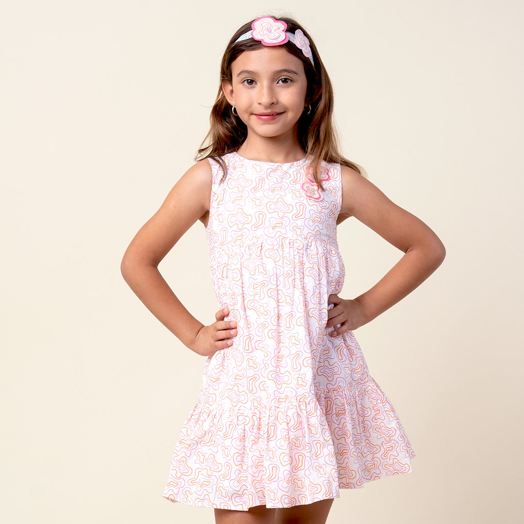 Vestido Niña Estampado 100% Algodón Carnaval