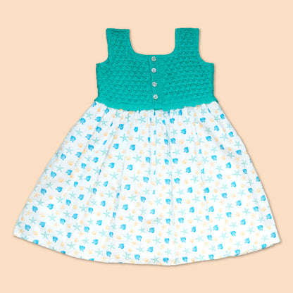 Vestido Bebé Niña Tejido Esmeralda