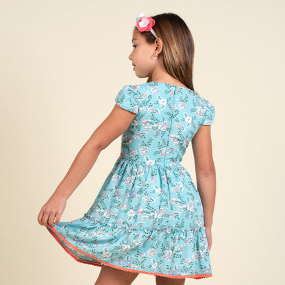 Vestido Niña Estampado Gardenia