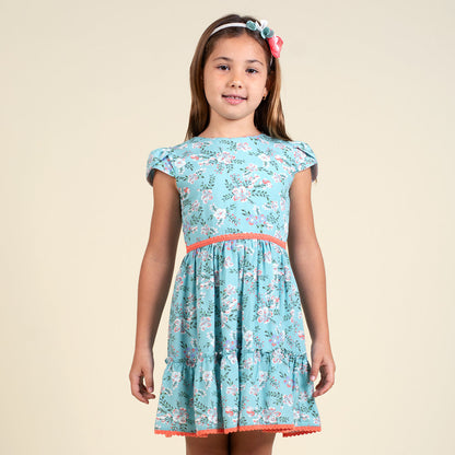 Vestido Niña Estampado Gardenia