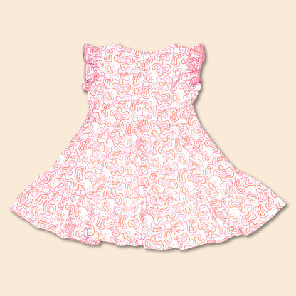 Vestido Bebé Niña Estampado 100% Algodón Joy