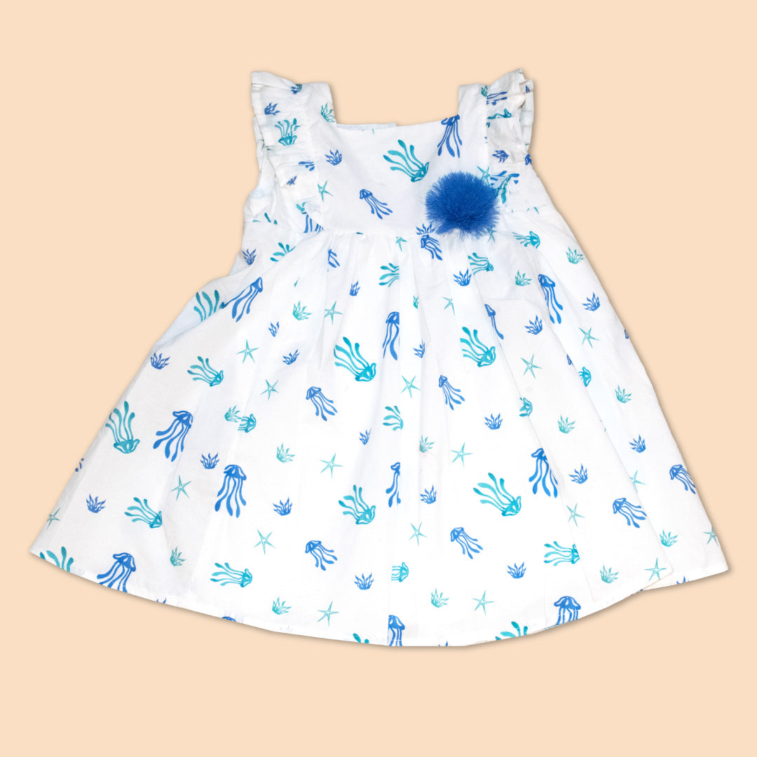 Vestido Bebé Niña Estampado 100% Algodón Juna