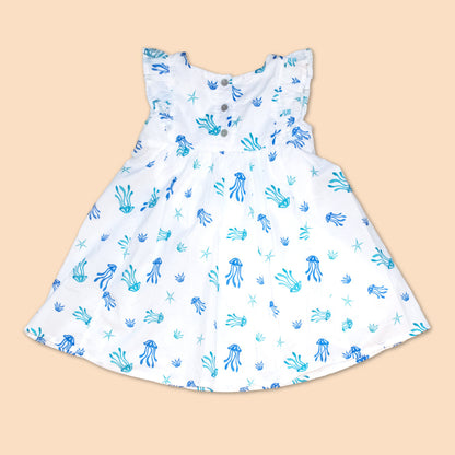 Vestido Bebé Niña Estampado 100% Algodón Juna