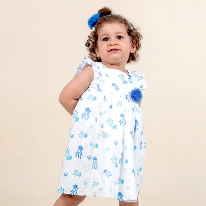 Vestido Bebé Niña Estampado 100% Algodón Juna
