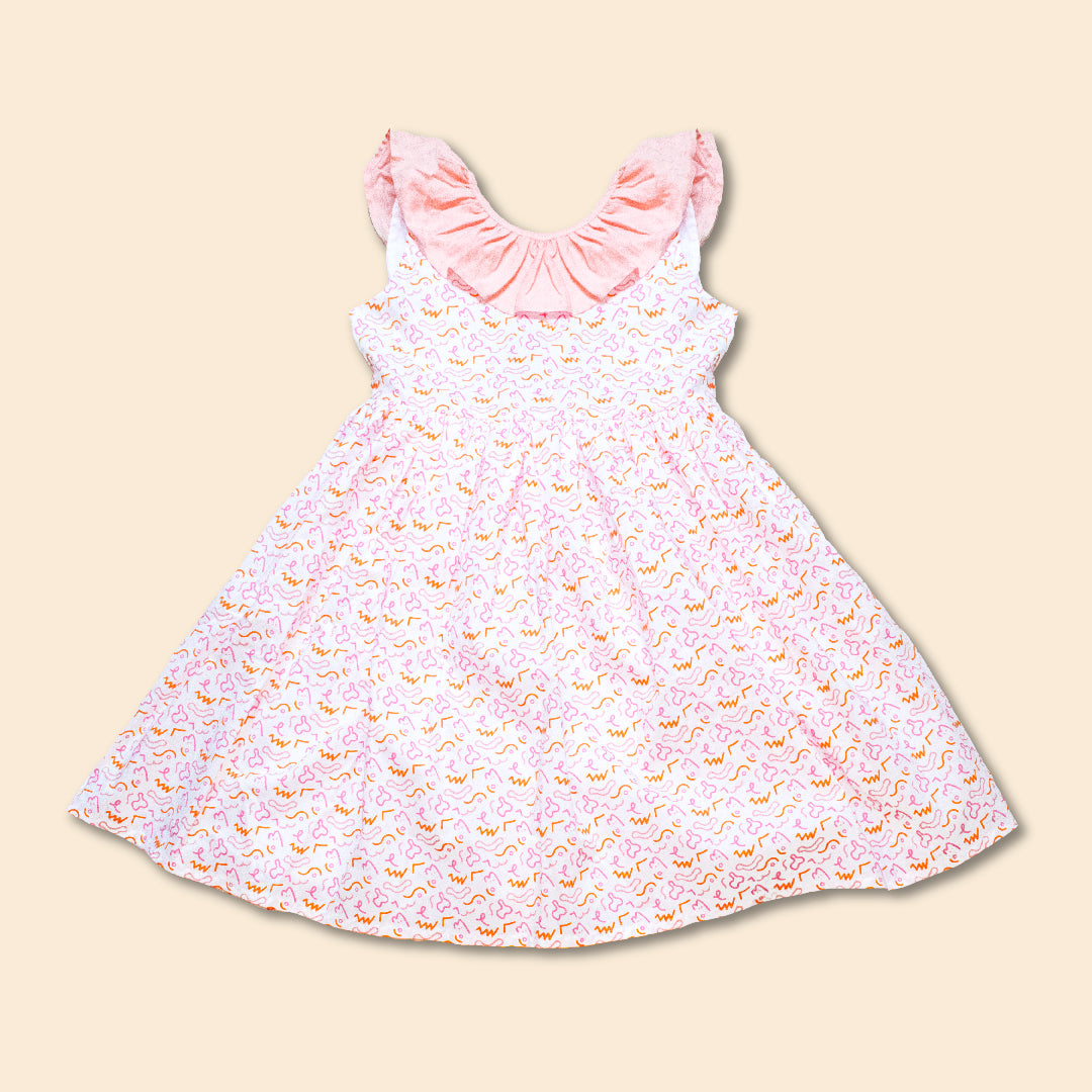 Vestido Niña Estampado 100% Algodón Lira