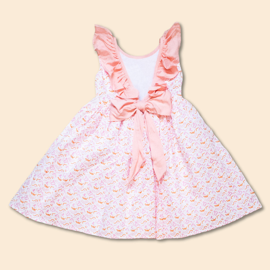Vestido Niña Estampado 100% Algodón Lira
