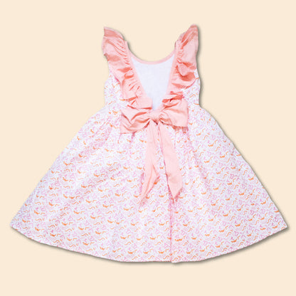 Vestido Niña Estampado 100% Algodón Lira