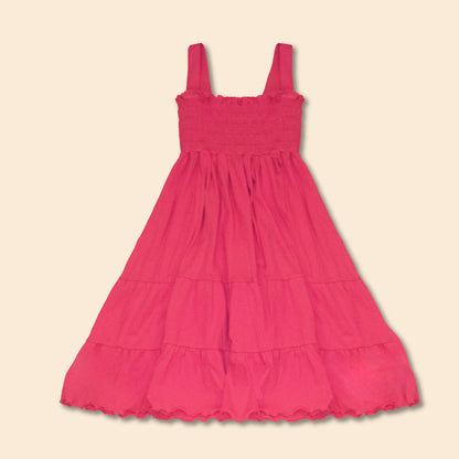 Vestido Niña Elasticado 100% Algodón Tulipán